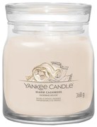 Yankee Candle Signature Warm Cashmere  illatos gyertya közepes üvegben, 368 g