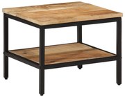 tömör nyers mangófa dohányzóasztal 45 x 45 x 35 cm