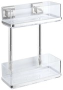 WENKO 22691100-VACUUM-LOC QUADRO ED polc 25,5x32,5 cm ezüst/fényes króm/átlátszó