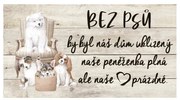 Bohemia Gifts Dekoratív kép - Kutyaszív