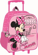 Disney Minnie Paris gurulós ovis 3D hátizsák, táska 32 cm