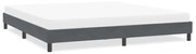 vidaXL sötétszürke bársony ágykeret matrac nélkül 200x210 cm