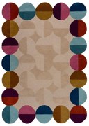 Bézs kézi szövésű gyapjú szőnyeg 160x230 cm Mia Textured Scallop – Flair Rugs