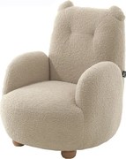 Bézs buklé gyerek fotel Rocky – Vipack