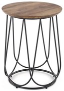 Kávésasztal NUBIRA 51x40 cm fekete/dió