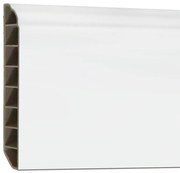 Vinyl SPC padlószegély Snow white 2400x100x12 mm