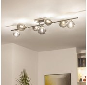 Brilagi - LED felületre szerelhető csillár MILLA 7xG9/3W/230V fekete króm/füstszínű