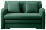 Zöld bársony kinyitható kanapé 130 cm Ario – ELTAP