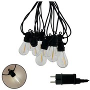 LED kültéri dekorációs fényfüzér 10xLED/0,36W/230V 8 m IP44 fekete