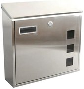 Postafiók 350 x 330 x 110 mm, rozsdamentes acél
