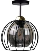 Felületre szerelhető csillár SOLO BLACK 1xE27/60W/230V fekete/arany