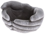 Tiszteletteljes dekoráció Beton virágcserép Kezek, 20 x 11,5 x 20 cm