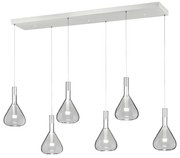 Fehér LED függőlámpa üveg búrával Cipera – CINQUE