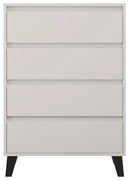 BOGAN 4S70 komód, fehér