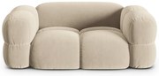 Bézs bársony kanapé 180 cm Loretto – Cosmopolitan Design
