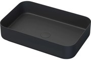 BATH DELUXE 06-052-18-02-00 - LJORDAL pult fölé szerelhető mosdó 52x34 cm, acél/fekete