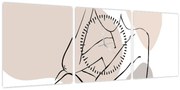 Kép - Női test vonal művészet N⁰1 (órával) (90x30 cm)