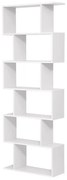 LIVARO fehér könyvszekrény