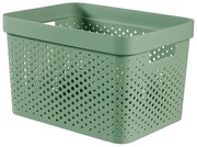 Infinity Dots zöld tárolókosár, 17 l - Curver