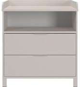 Krémszínű gyerek komód pelenkázó feltéttel 89x102x77 cm Alkmaar – Germania