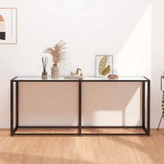 fehér márvány edzett üveg tálalóasztal 180 x 35 x 75,5 cm