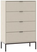 ONTARIO 4 Fiókos Komód Kasmír Színben. 76 cm.