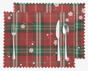 Goldea teflonbevonatú reggeliző alátét - piros kockás hópelyhekkel - 2db 30 x 40 cm