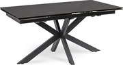 Kihúzható kerámia étkezőasztal 160–240 cm méretben, fekete színben BRUNO
