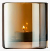 LSA International Epoque tea gyertyatartó, magassága 8,5 cm, fényes borostyán - LSA nemzetközi