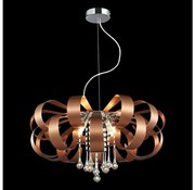 LUXERA 64408 - Kristály csillár zsinóron RIBBON CRYSTAL 6xG9/33W/230V