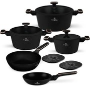 BerlingerHaus Black Rose titánbevonatú edénykészlet, 10 darabos