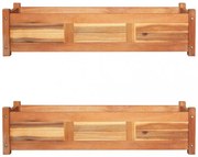 2 db akácfa kerti magaságyás 100 x 30 x 25 cm