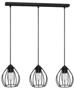 Csillár STAR 3xE27/60W/230V fekete