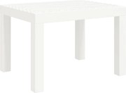 vidaXL fehér PP kerti asztal 59 x 47 x 40 cm