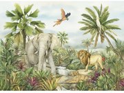 Gyerek fotótapéta Colourful Jungle 252 x 182 cm, 4részes