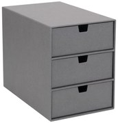 Ingrid szürke doboz 3 fiókkal - Bigso Box of Sweden