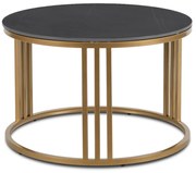 KORIN dohányzóasztal fekete márvány/arany