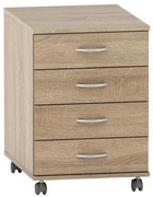 TEMPO ASISTENT 015 görgős komód, sonoma tölgy