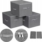 Tároló dobozok Organizer szekrényfedéllel Tároló doboz Szürke