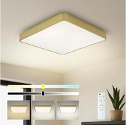 Brilagi-LED dimmelhető mennyezeti lámpa POOL LED/36W/230V 3000-6000K 40x40 cm arany+távirányító