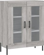vidaXL szürke sonoma színű szerelt fa tálalószekrény 69,5 x 34 x 90 cm