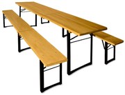 Casaria® Sörkészlet 220 cm - összecsukható