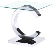 Ezüst oldalsó asztal 55cm