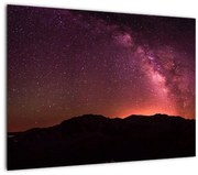 Rózsaszín tejút képe (70x50 cm)