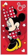 Disney Minnie Pretty in Red fürdőlepedő, strand törölköző 70x140cm