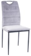 Rip Velvet étkező szék, világos szürke