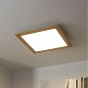 Brilagi - LED dimmelhető lámpatest SLIMFRAME WOOD LED/36W/230V 49,5x49,5 cm + távirányító