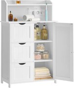 VASAGLE fürdőszobaszekrény, 30 x 60 x 100 cm, felhőfehér