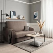 Kétszemélyes kihúzható fotelágy bézs színben – MILAN 2