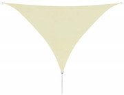 krémszínű oxford szövet napvitorla 5 x 5 x 5 m